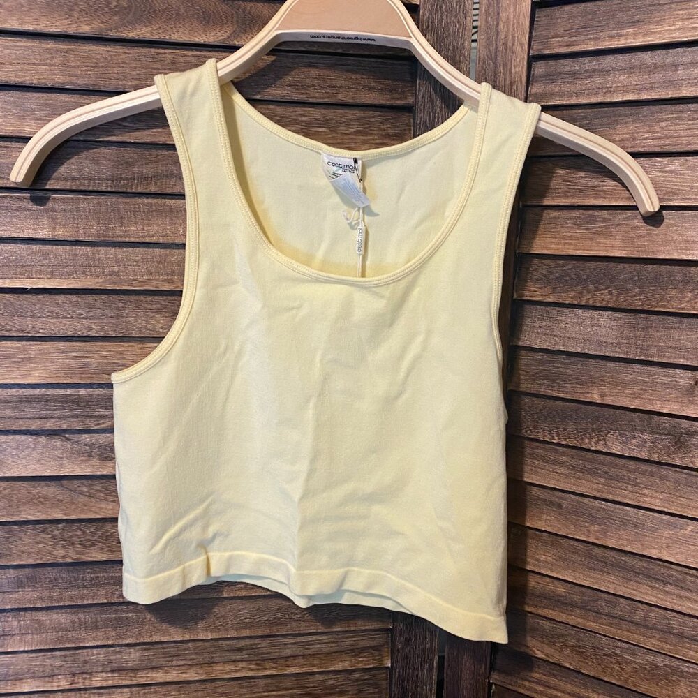 C'est Moi Crop Tank Top Butter